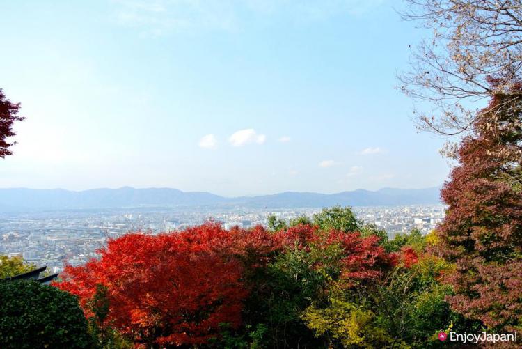 稻荷山的京都市內景色
