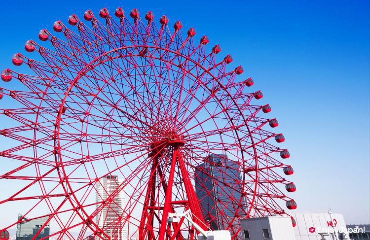 大都會的大厦有摩天輪！？一同由大阪梅田紅色象徵「HEP FIVE摩天輪」欣賞優美絕景吧！