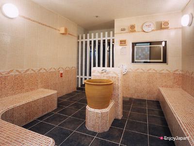 天然溫泉浪花之湯的鹽桑拿女性浴場